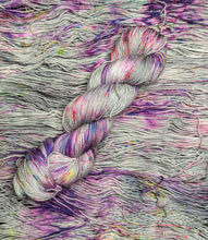 Load image into Gallery viewer, Pink Pony Yarn Club Pre-Order: &quot;Red Wine Supernova&quot; (Blacklight/UV Reactive)
