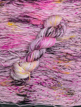 Load image into Gallery viewer, Pink Pony Yarn Club Pre-Order: &quot;Silk Chiffon&quot; (Blacklight/UV Reactive)
