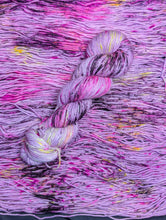 Load image into Gallery viewer, Pink Pony Yarn Club Pre-Order: &quot;Silk Chiffon&quot; (Blacklight/UV Reactive)
